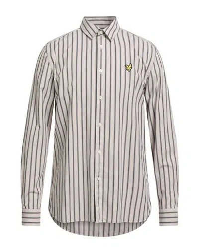 Lyle & Scott Vintage Man Shirt Beige Size M Cotton