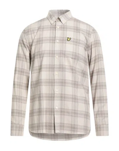 Lyle & Scott Vintage Man Shirt Beige Size M Cotton