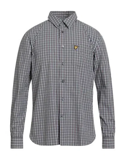 Lyle & Scott Vintage Man Shirt Dark Green Size M Cotton