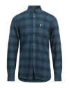 Lyle & Scott Vintage Man Shirt Deep Teal Size M Cotton In Green