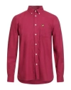 Lyle & Scott Vintage Man Shirt Garnet Size M Cotton