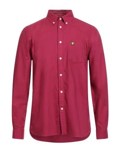 Lyle & Scott Vintage Man Shirt Garnet Size M Cotton
