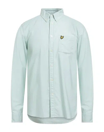 Lyle & Scott Vintage Man Shirt Light Green Size M Cotton