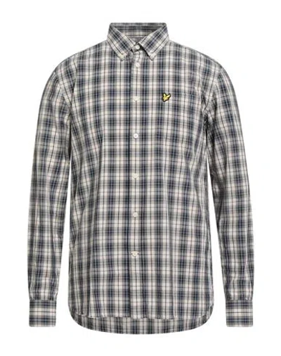 Lyle & Scott Vintage Man Shirt Light Grey Size M Cotton