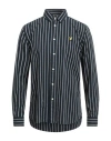 Lyle & Scott Vintage Man Shirt Midnight Blue Size M Cotton