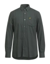Lyle & Scott Vintage Man Shirt Military Green Size M Cotton