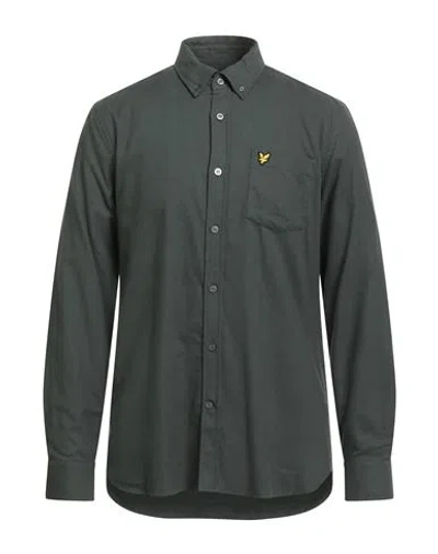 Lyle & Scott Vintage Man Shirt Military Green Size M Cotton
