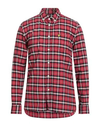 Lyle & Scott Vintage Man Shirt Red Size M Cotton
