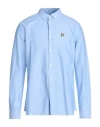 Lyle & Scott Vintage Man Shirt Sky Blue Size Xs Organic Cotton In Blue