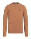 Lyle & Scott Vintage Man Sweater Tan Size S Wool, Polyamide