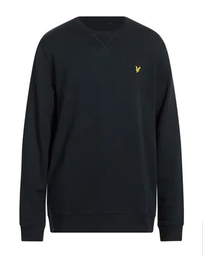 Lyle & Scott Vintage Man Sweatshirt Navy Size Xxl Organic Cotton In Black