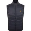 Lyle & Scott Lyle And Scott Wadded Gilet Dark Navy In Black