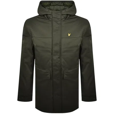 Lyle & Scott Lyle And Scott Wadded Longline Parka Green