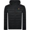Lyle & Scott Lyle And Scott Wadded Puffer Jacket Black In Black