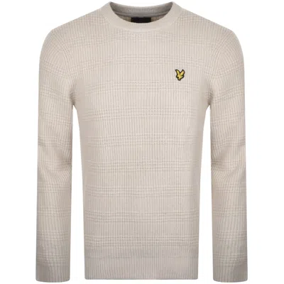 Lyle & Scott Lyle And Scott Waffle Knit Jumper Cream