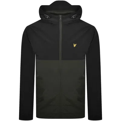 Lyle & Scott Lyle And Scott Water Reistant Jacket Black In Animal Print