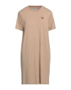 Lyle & Scott Woman Mini Dress Camel Size 6 Modal, Polyester In Beige