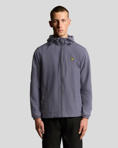 Lyle & Scott Zip Through Hooded Jacket In Blue