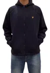 Lyle-e-scott Hoodie Full Zip Man Lyle E Scott In Blue