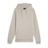 Lyle Scott Felt Lyle & Scott Tonal Eagle Pullover Hoodie In Sand