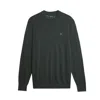 Lyle Scott Sweater Lyle & Scott Tonal Eagle Merino Crew Neck J In Gray