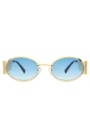 Lyndon Eyewear Belle Meade Sunglasses In Gold Havana Blue