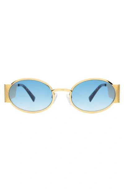 Lyndon Eyewear Belle Meade Sunglasses In Gold Havana Blue