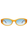 Lyndon Eyewear Exumas Sunglasses In Tangerine/blue
