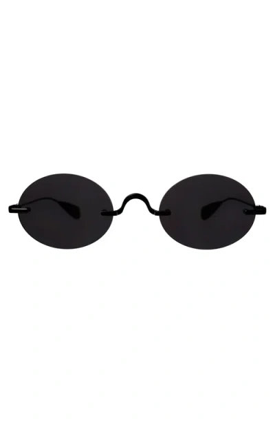Lyndon Eyewear Havana Sunglasses In Matte Black/grey