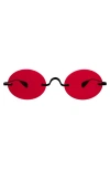 Lyndon Eyewear Havana Sunglasses In Matte Black/red