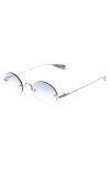 Lyndon Eyewear Havana Sunglasses In Silver/blue