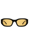 Lyndon Eyewear La Gorce In Black/yellow See Through
