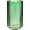 Lyngby Porcelaen 10-inch Fluted Vase In Green