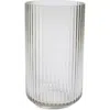 Lyngby Porcelaen 10-inch Fluted Vase In Smoke