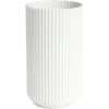 Lyngby Porcelaen 12-inch Fluted Vase In White