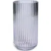 Lyngby Porcelaen 8-inch Fluted Vase In Clear