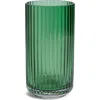 Lyngby Porcelaen 8-inch Fluted Vase In Green