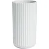 Lyngby Porcelaen 8-inch Fluted Vase In White