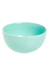 Lyngby Porcelaen Rhombe Color Bowl In Aqua