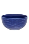 Lyngby Porcelaen Rhombe Color Bowl In Dark Blue