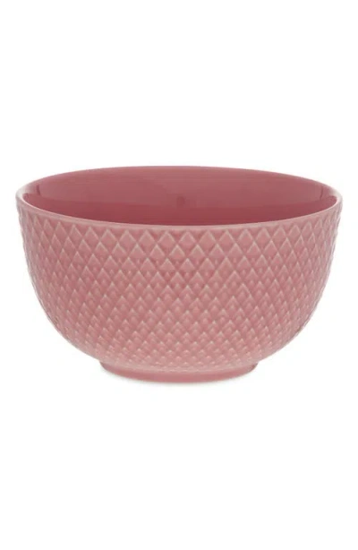 Lyngby Porcelaen Rhombe Color Bowl In Rose
