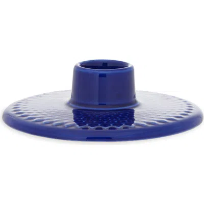 Lyngby Porcelaen Rhombe Color Candleholder In Dark Blue
