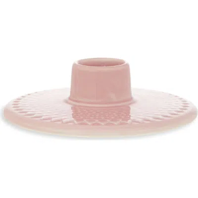Lyngby Porcelaen Rhombe Color Candleholder In Rose