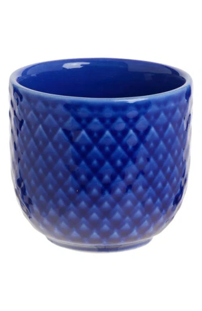 Lyngby Porcelaen Rhombe Color Egg Cup In Dark Blue