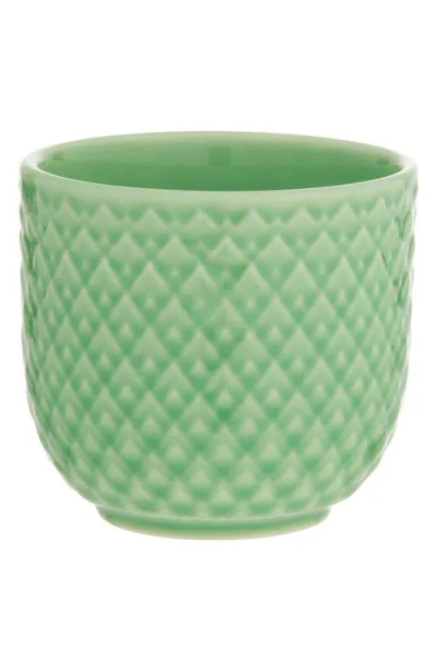 Lyngby Porcelaen Rhombe Color Egg Cup In Green