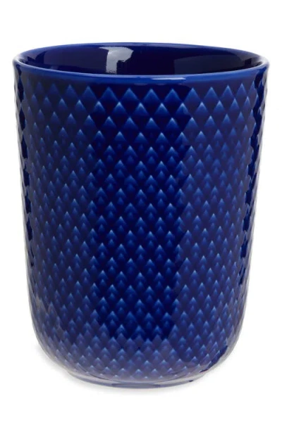 Lyngby Porcelaen Rhombe Color Mug In Dark Blue