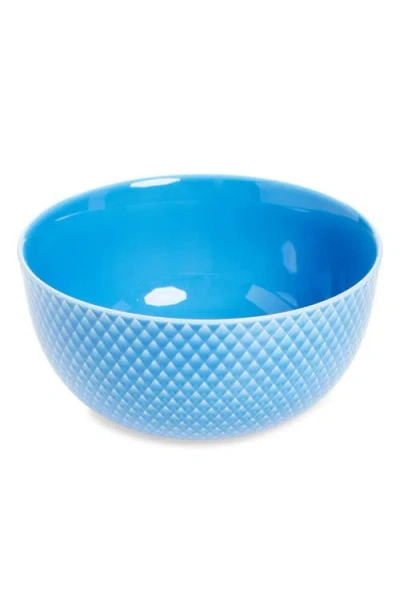 Lyngby Porcelaen Rhombe Color Serving Bowl In Blue