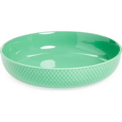Lyngby Porcelaen Rhombe Color Serving Bowl In Green