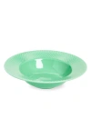 Lyngby Porcelaen Rhombe Color Soup Plate In Green