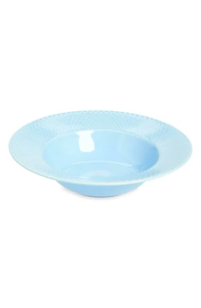 Lyngby Porcelaen Rhombe Color Soup Plate In Turquoise